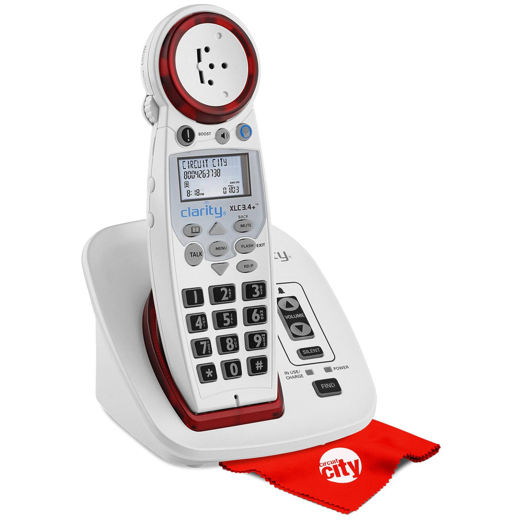 Ampified Cordless Phone with Microfiber Cleaning Cloth O7242
