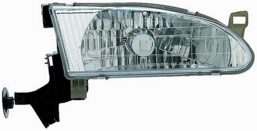 Toyota Corolla Headlight Assembly 1998 1999 2000 Driver Side with Bulbs S20586