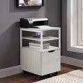 Wood 1-Drawer Mobile Storage Cart J267