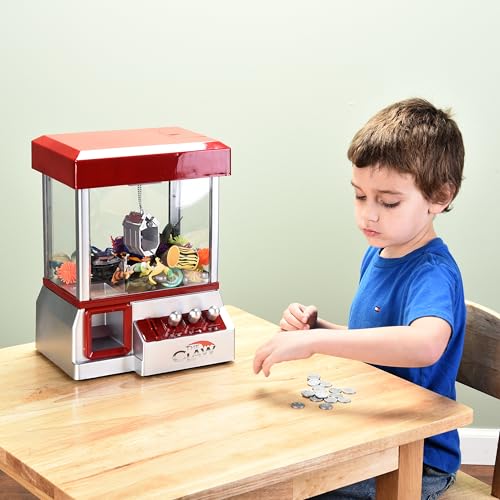 Electronic Mini Claw Machine, 30 Tokens, 10" x 7.90" x 13.5" Z769