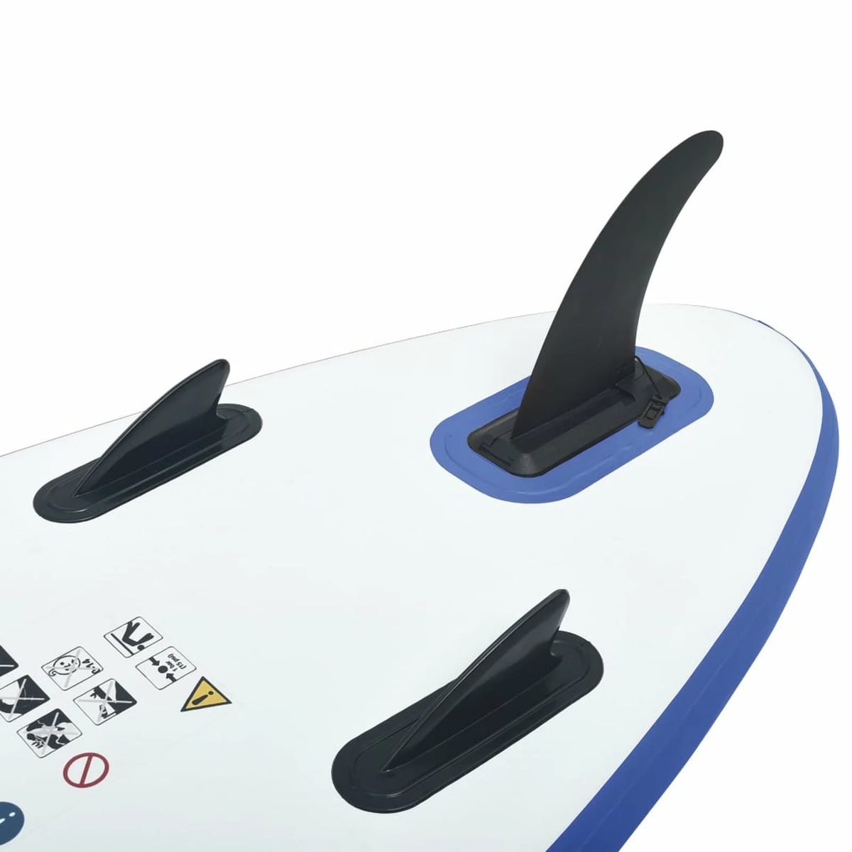 Blue and White Inflatable Paddle Board Set W8155
