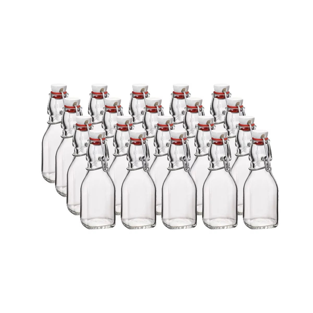 4.25oz Swing Top Glass Bottles 20-pack F546411