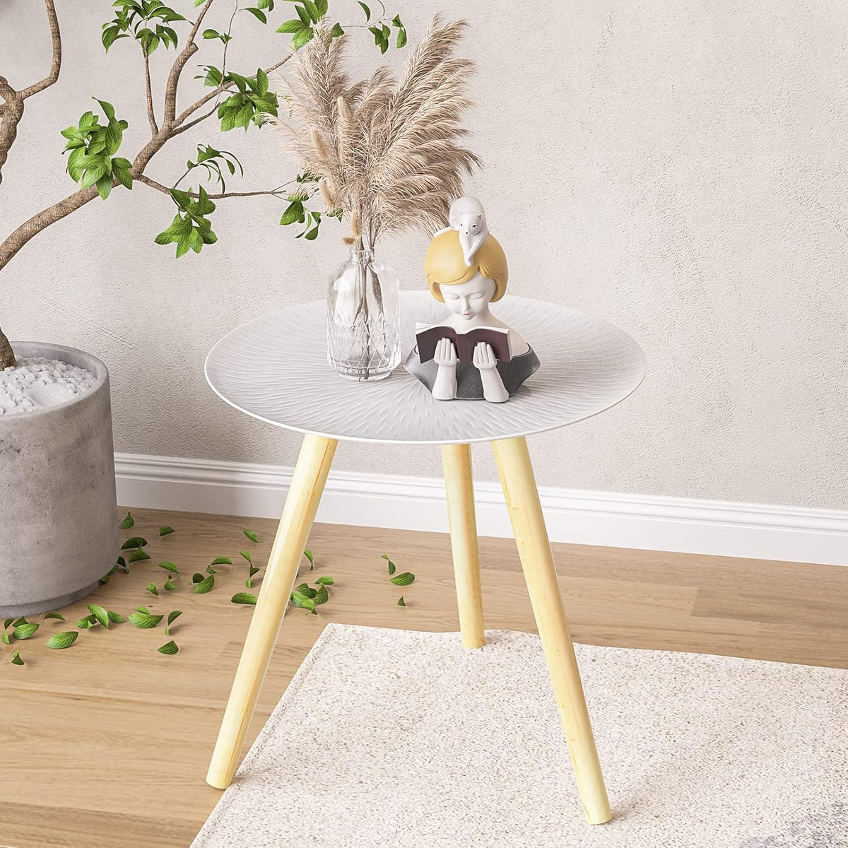 Peony Wood Side Table V621155