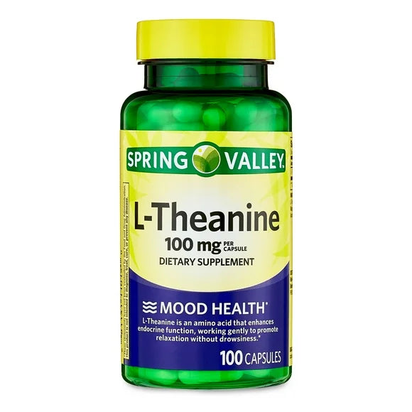 L-Theanine 100 mg Capsules Dietary Supplement Y98561