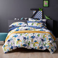 Organic Cotton Percale Comforter - Multi - Gray, Size FQ C793865