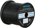 16 Gauge Silicone Wire Spool 500 ft Black Flexible 16 AWG Stranded Tinned Copper Wire E42993