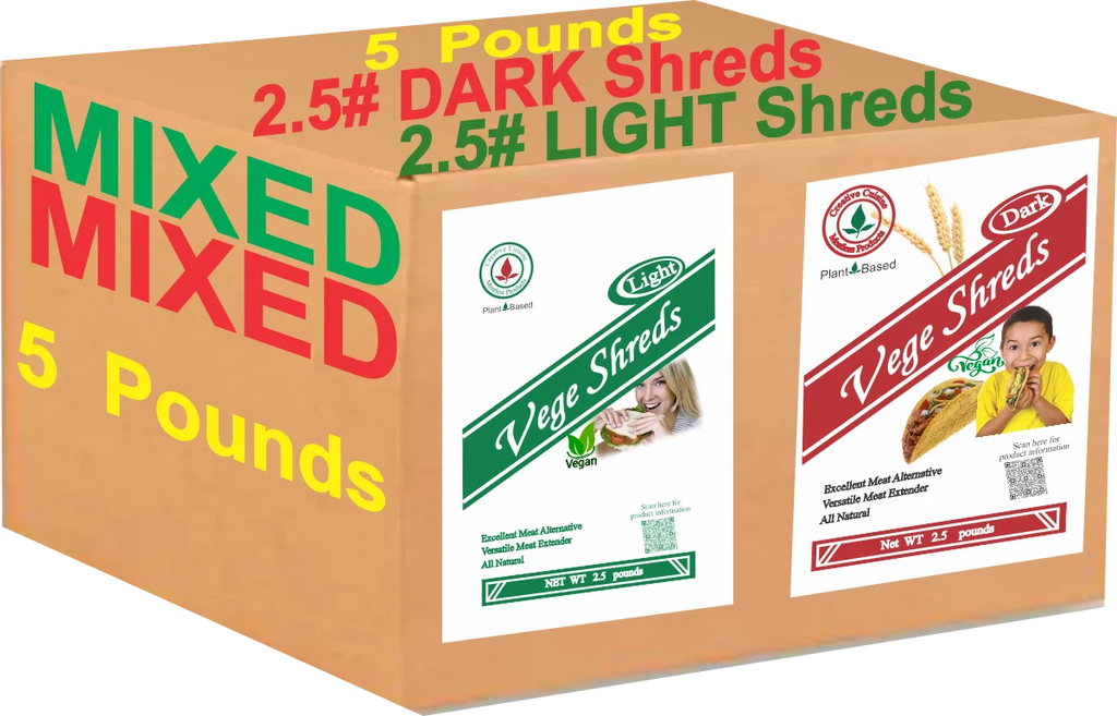 Mixed Light & Dark Vege Shreds 5 pounds Q734691