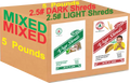 Mixed Light & Dark Vege Shreds 5 pounds Q734691