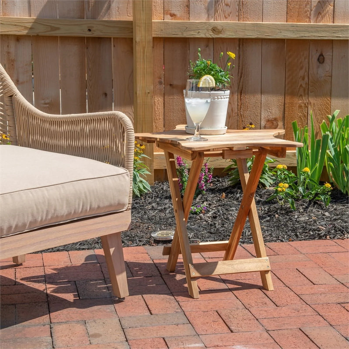 Acacia Wood Outdoor Folding Table S241477