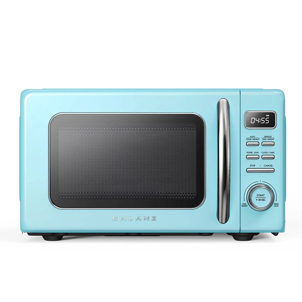 Blue 0.9 cu ft Retro Countertop Microwave Oven O333