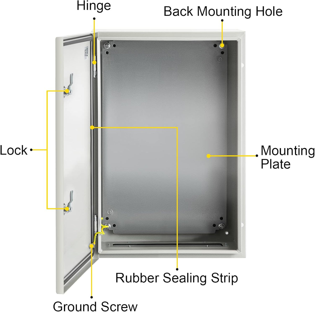 24 x 16 x 10'' NEMA 4X Steel Electrical Enclosure V223908