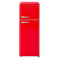 7.5 cu. ft. Red Retro Mini Fridge with Top Freezer D4283