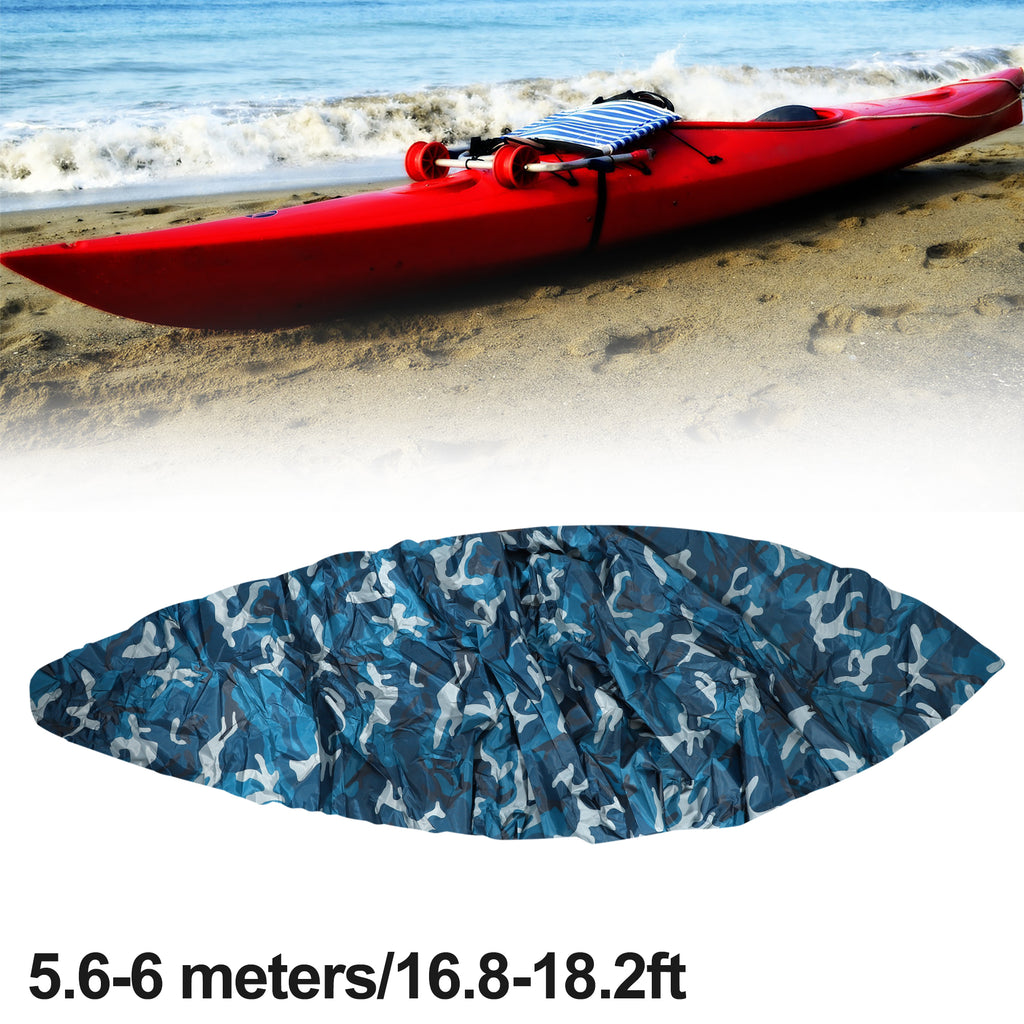 Blue Camouflage Waterproof Kayak Cover 16.8ft-18.2ft O28715