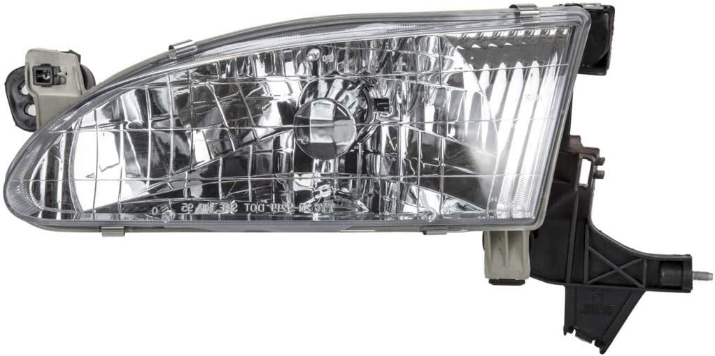 Toyota Corolla Headlight Assembly 1998 1999 2000 Driver Side with Bulbs S20586