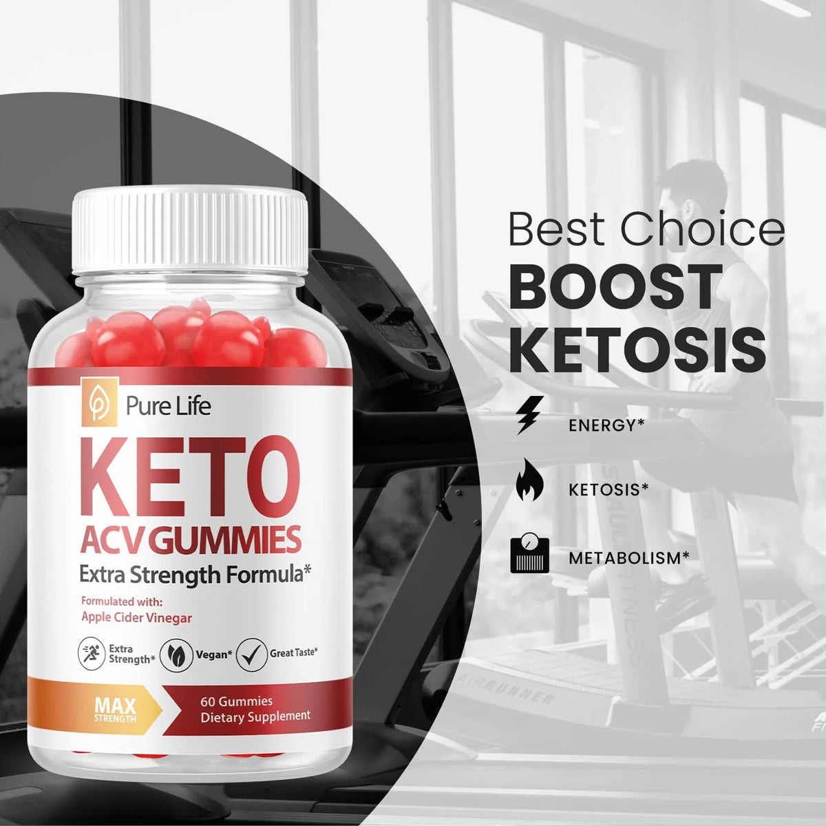 (2 Pack) 120 Gummies Keto ACV Dietary Supplements Q63635