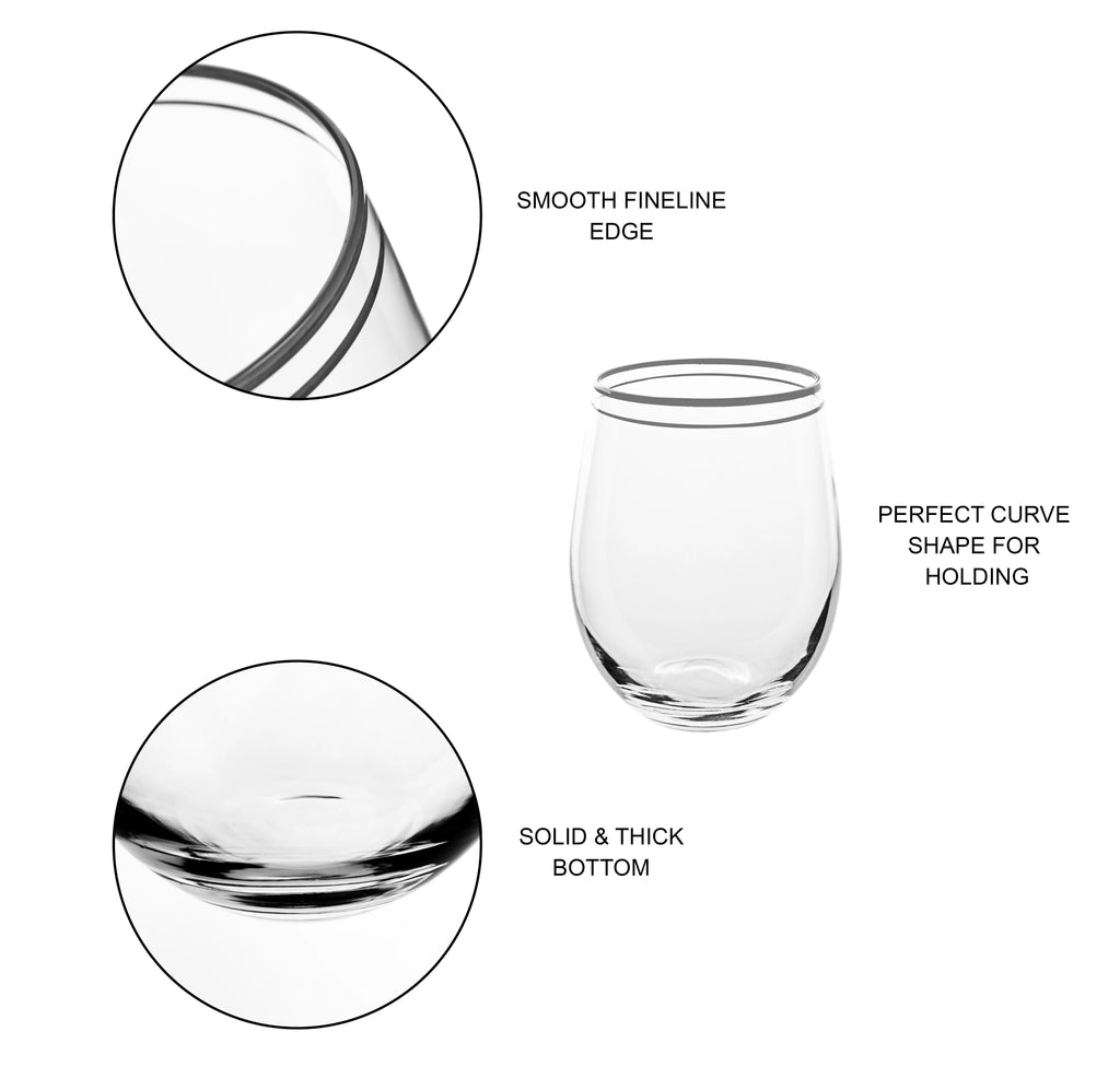 Stemless Wine Glass Set Of 4 A4521