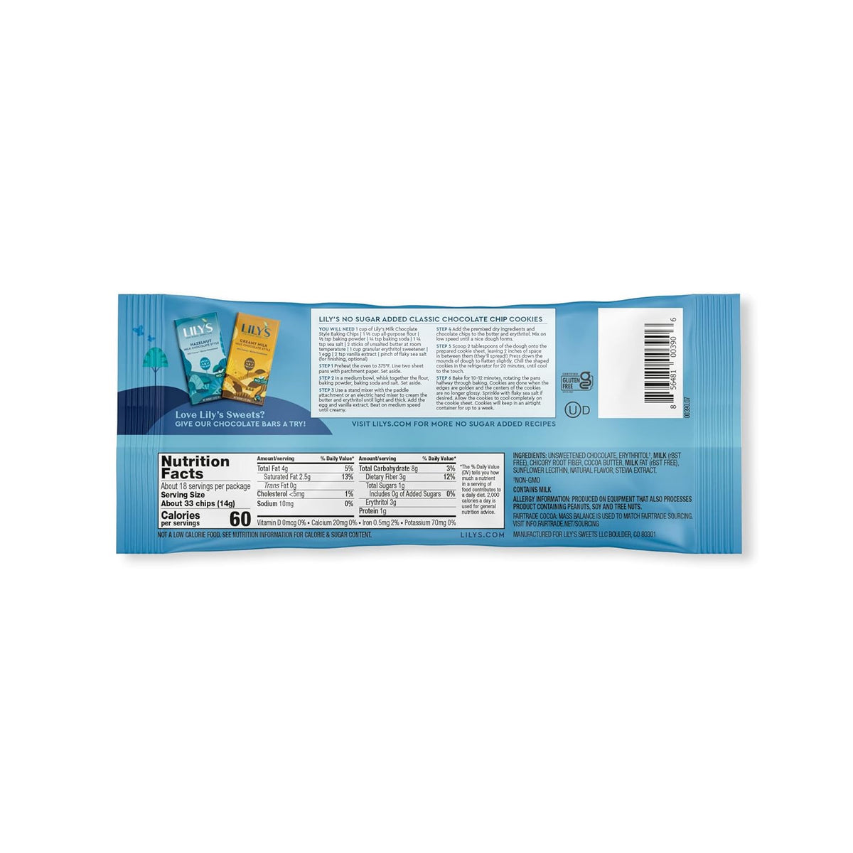 9 oz Bags (3 Pack) Milk Chocolate Style Baking Chips D717