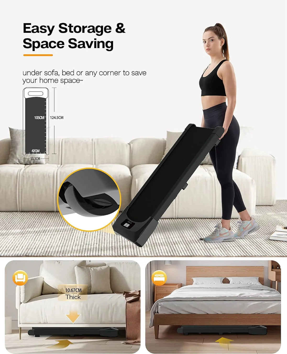 Portable Treadmill with LED Display F3779