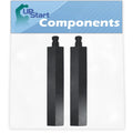 2-Pack BBQ Gas Grill Tube Burner Replacement Parts, Cast Iron Pipe Burners 15 3/4" O6760