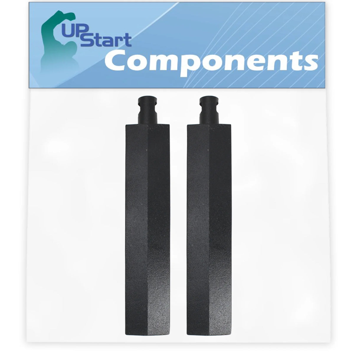 2-Pack BBQ Gas Grill Tube Burner Replacement Parts, Cast Iron Pipe Burners 15 3/4" O6760
