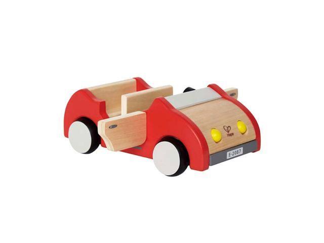 6 Room Wooden Dollhouse Bundle with Wooden Family Play Toy Car B68525