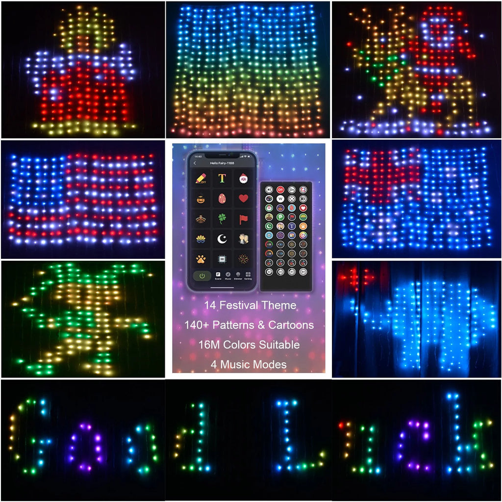 Smart Curtain Lights With App Control B806491