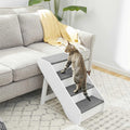 Foldable Wood Carpeted Pet Stairs A642582