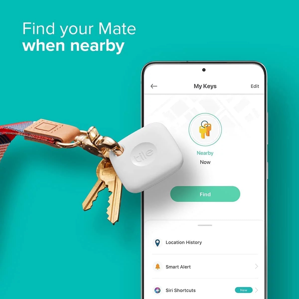 White & Black Bluetooth Tracker and Item Locator Q984628