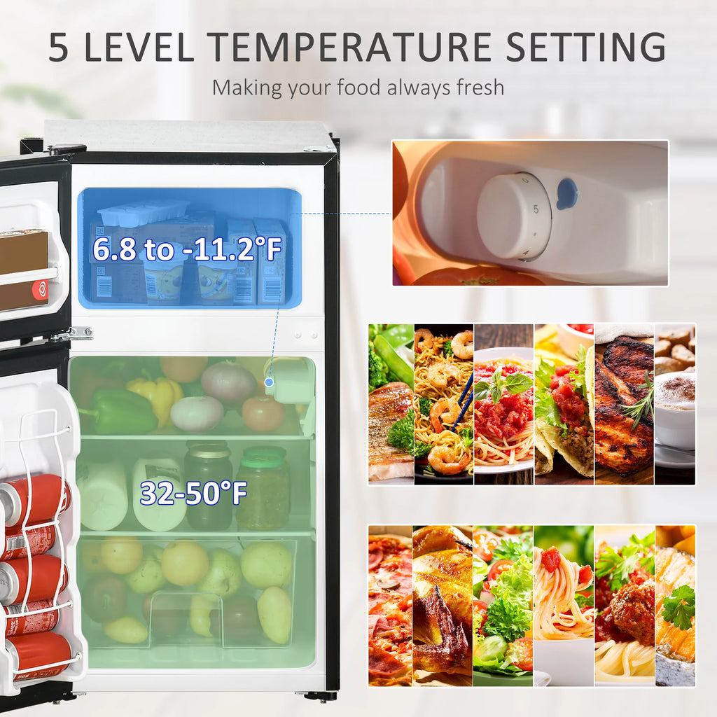 3.2 Cu.Ft Mini Fridge with Freezer P6435