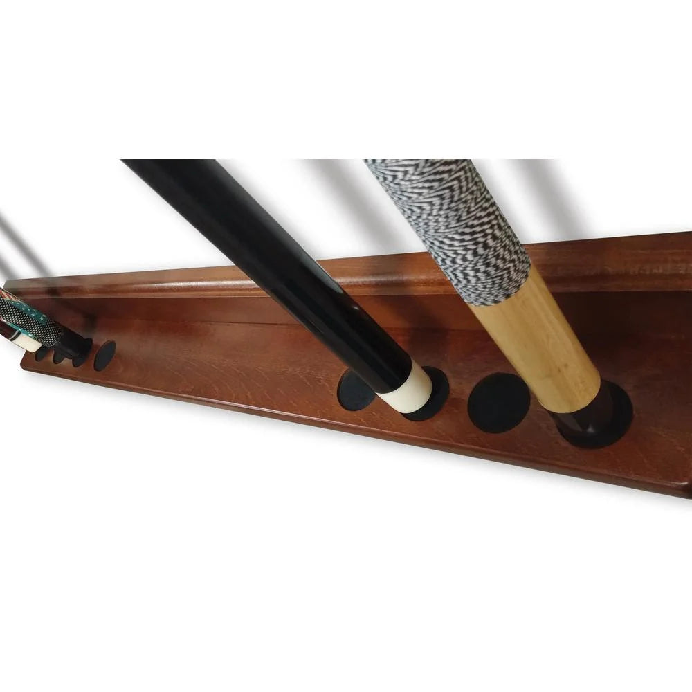 Solid Wood Cue Rack with Black Finish D76452