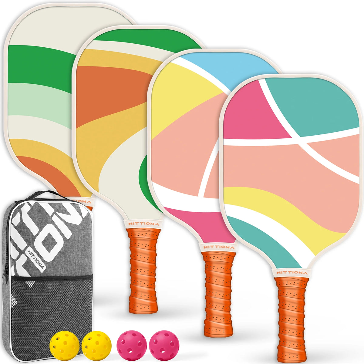 Fiberglass Pickleball Paddles Set of 4 R530601