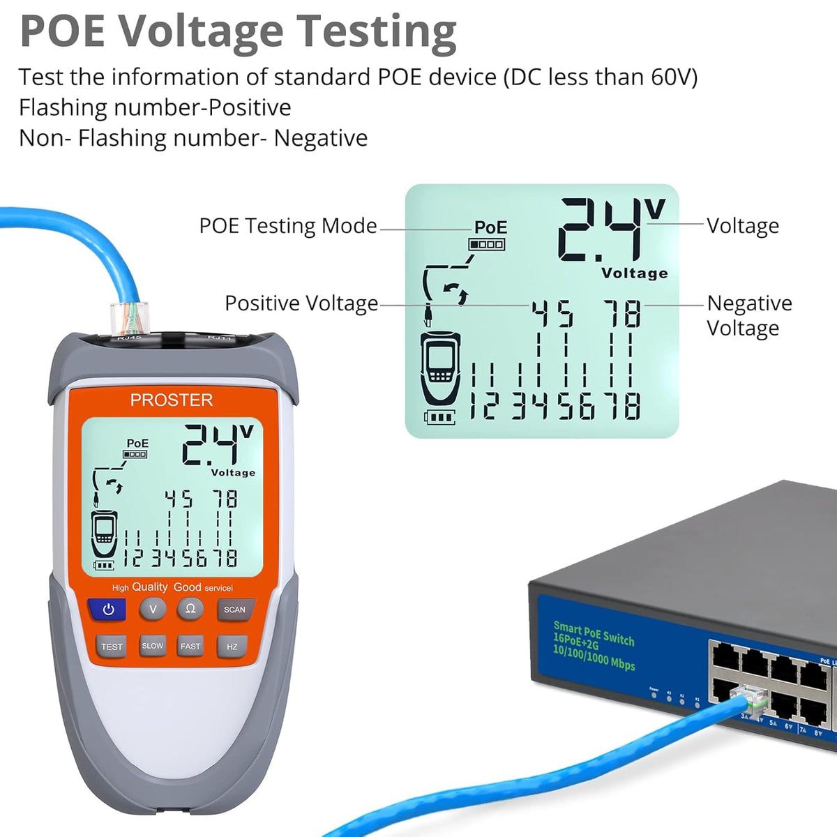 LCD Network Cable Tester Y3971