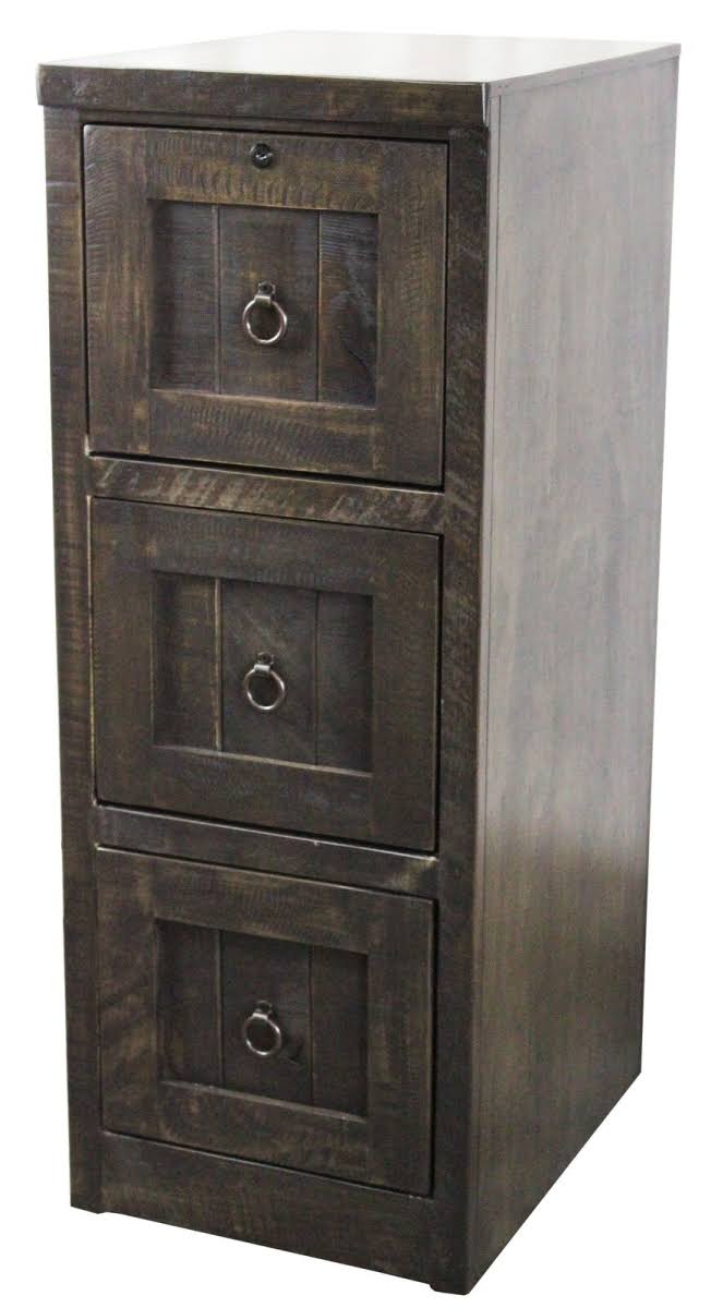 Rustic 3 Drawer File Cabinet E199665