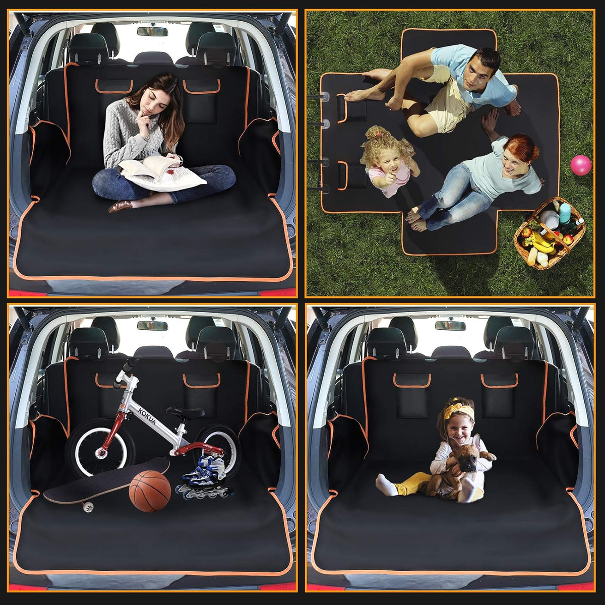 Waterproof Nonslip Pet Cargo Cover Liner Pack of 2 U524