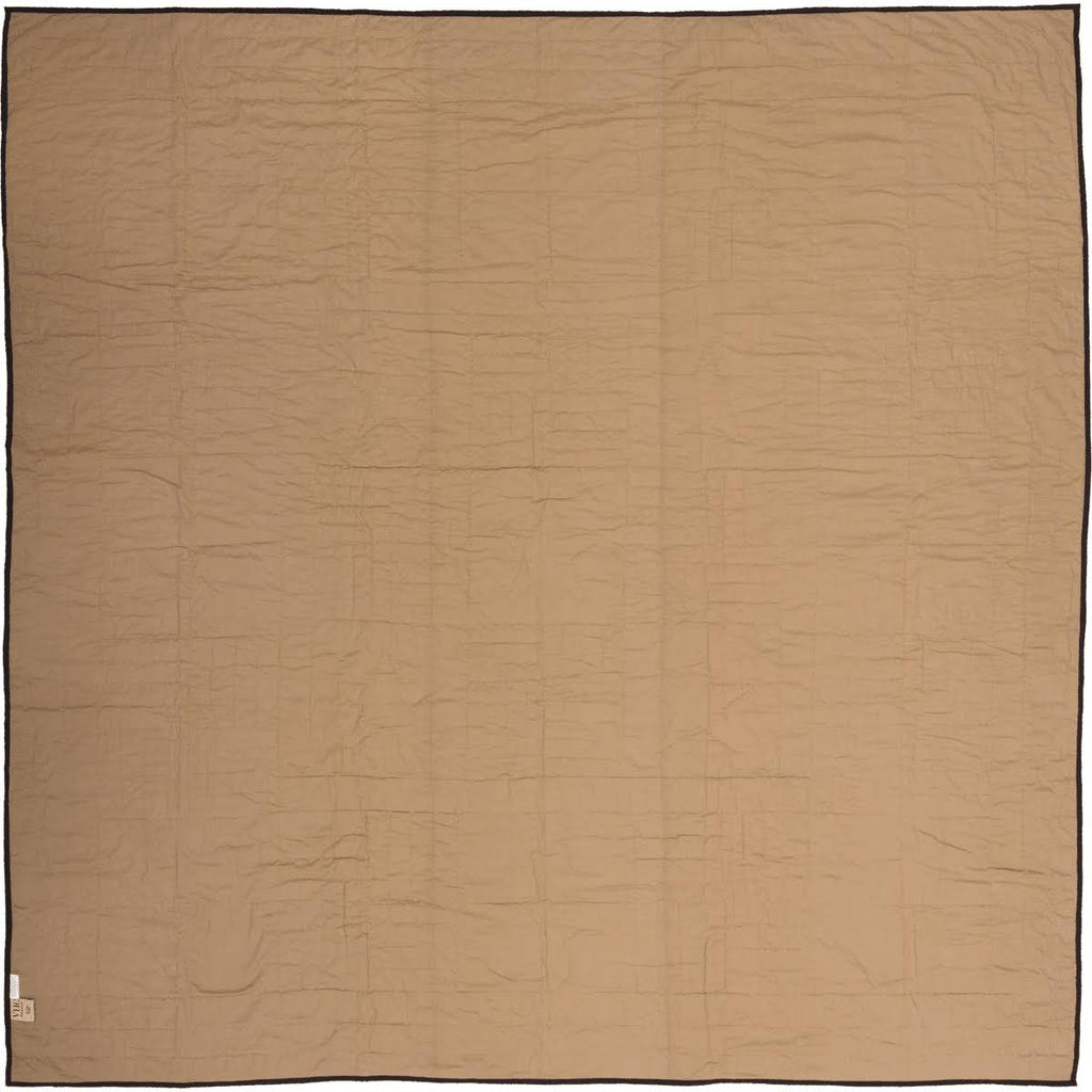 Black Check California King Quilt S2761