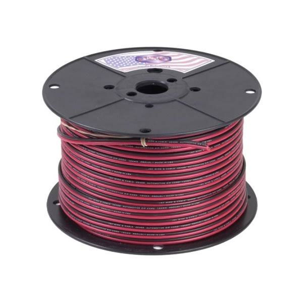 12ga 2 Conductor Red/Black Zip Cord 100 ft. A4062