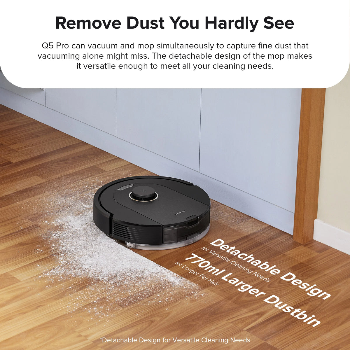 Robot Vacuum and Mop with Auto-Empty Dock J8527