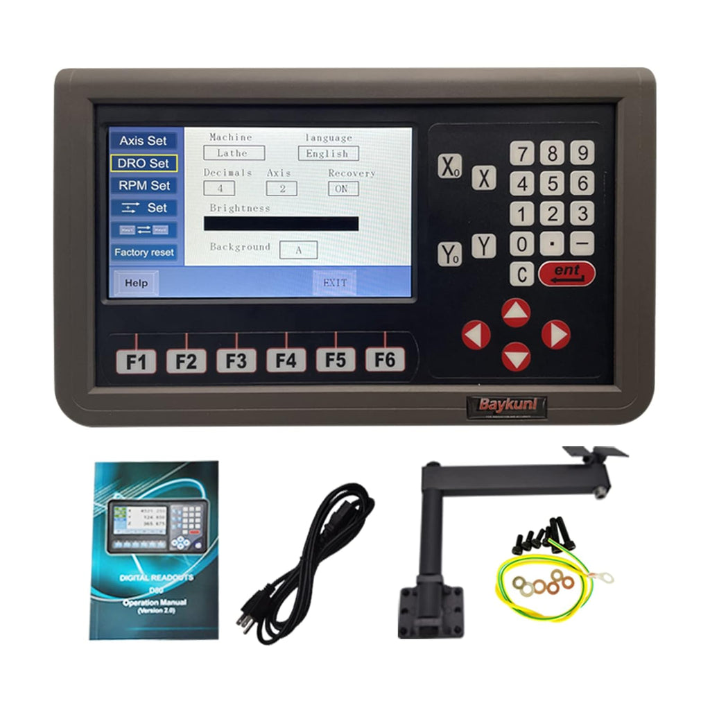 2 Axis LCD DRO Digital Readout Display V681