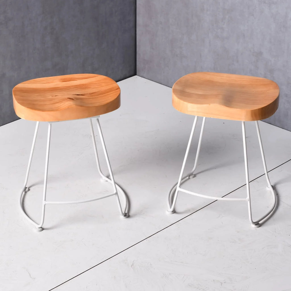 Light Brown Dining Chair with Footrest R918095