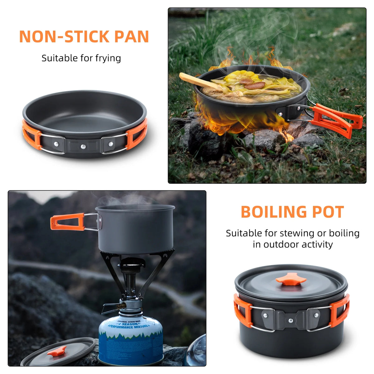 16pcs Camping Cookware Set N3357