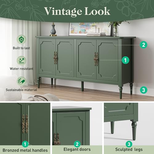 Black 4 Door Wood Console Cabinet J22428