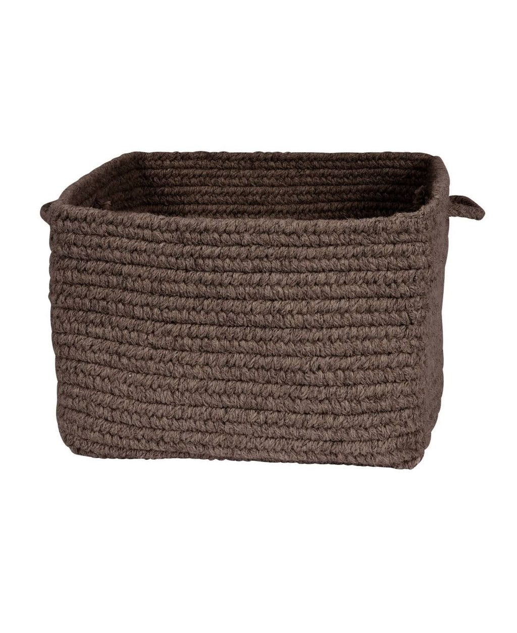 Chunky Natural Wool Square Basket F12719