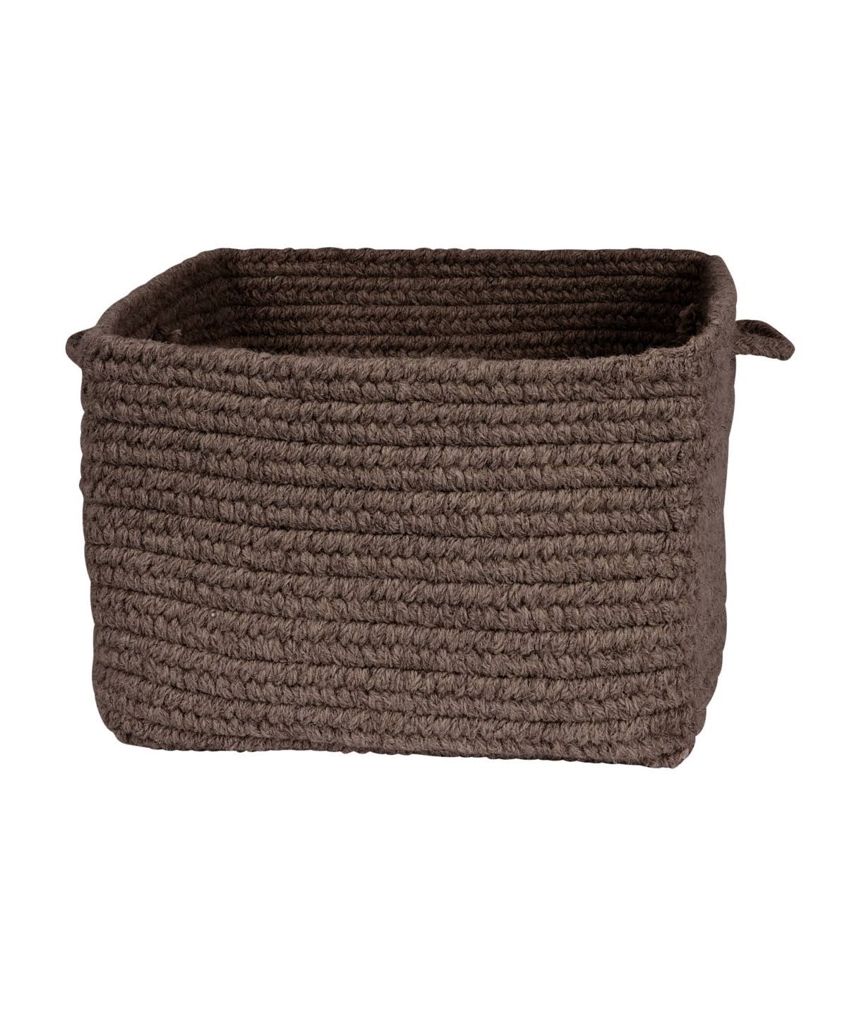 Chunky Natural Wool Square Basket F12719