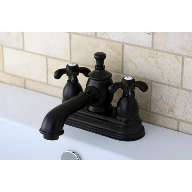 4 in. French Country Centerset Lavatory Faucet with Polished Chrome F249