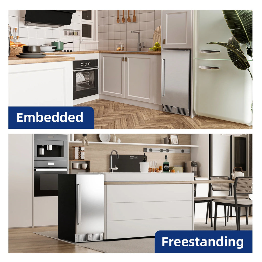 15 Under Counter Beer Fridge with Stainless Steel Door T886