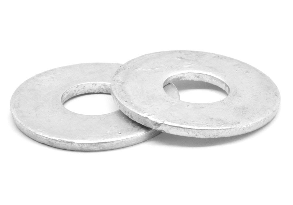 1 1/4x22 Flat Washer USS Pattern Low Carbon Steel Hot Dip Galvanized L48558