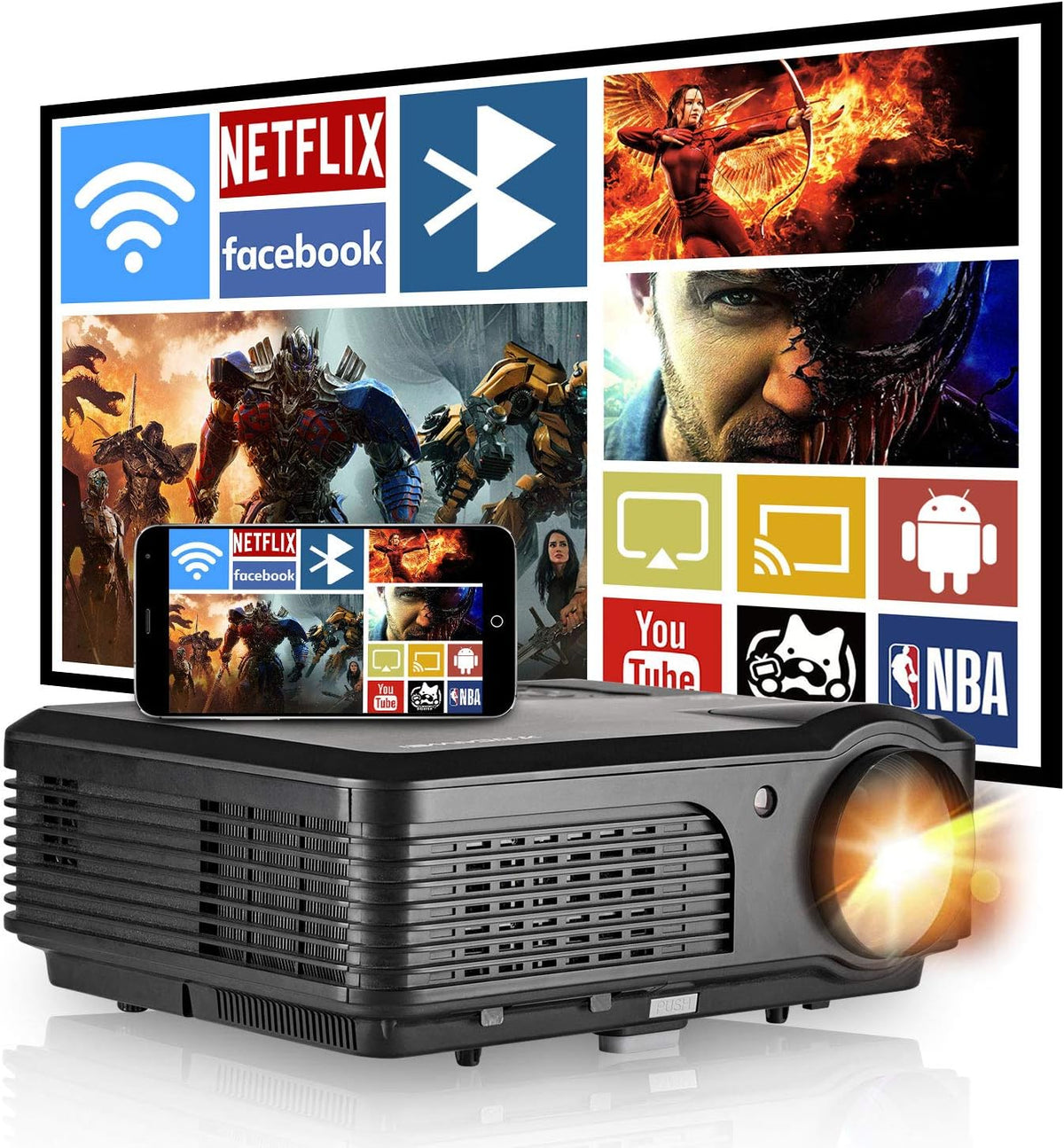 Wireless Mini DLP Projector with Built-in Battery C81851