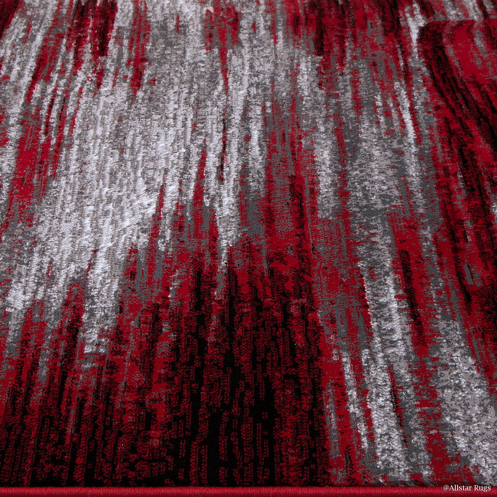 Red Woven Area Rug (7' 10" x 10') B4196