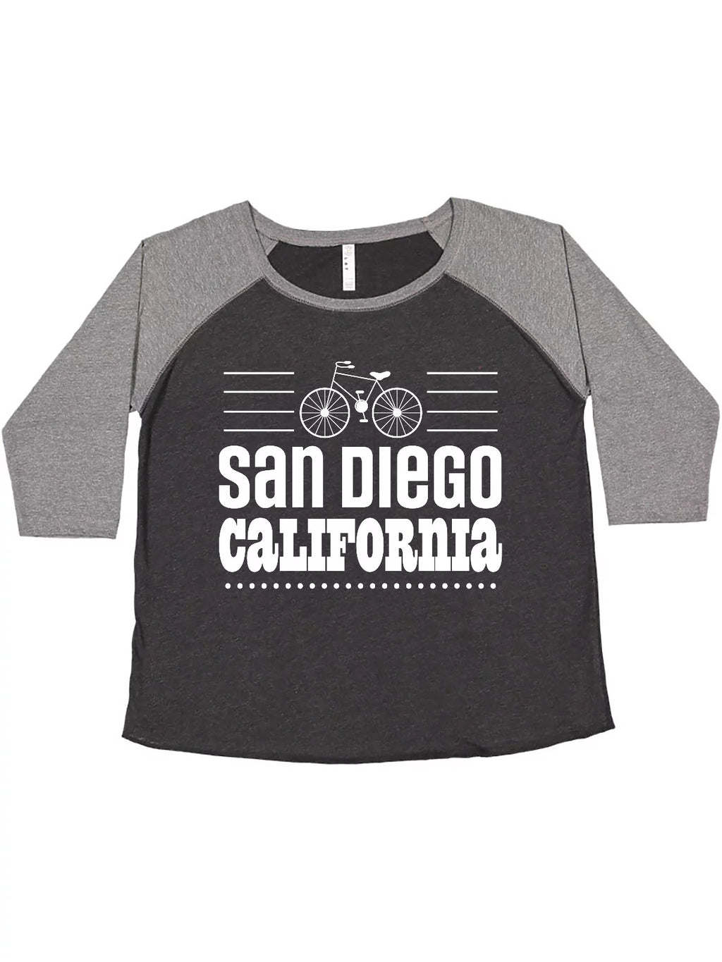 San Diego California Biking Green Women's Plus Size T-Shirt S3436