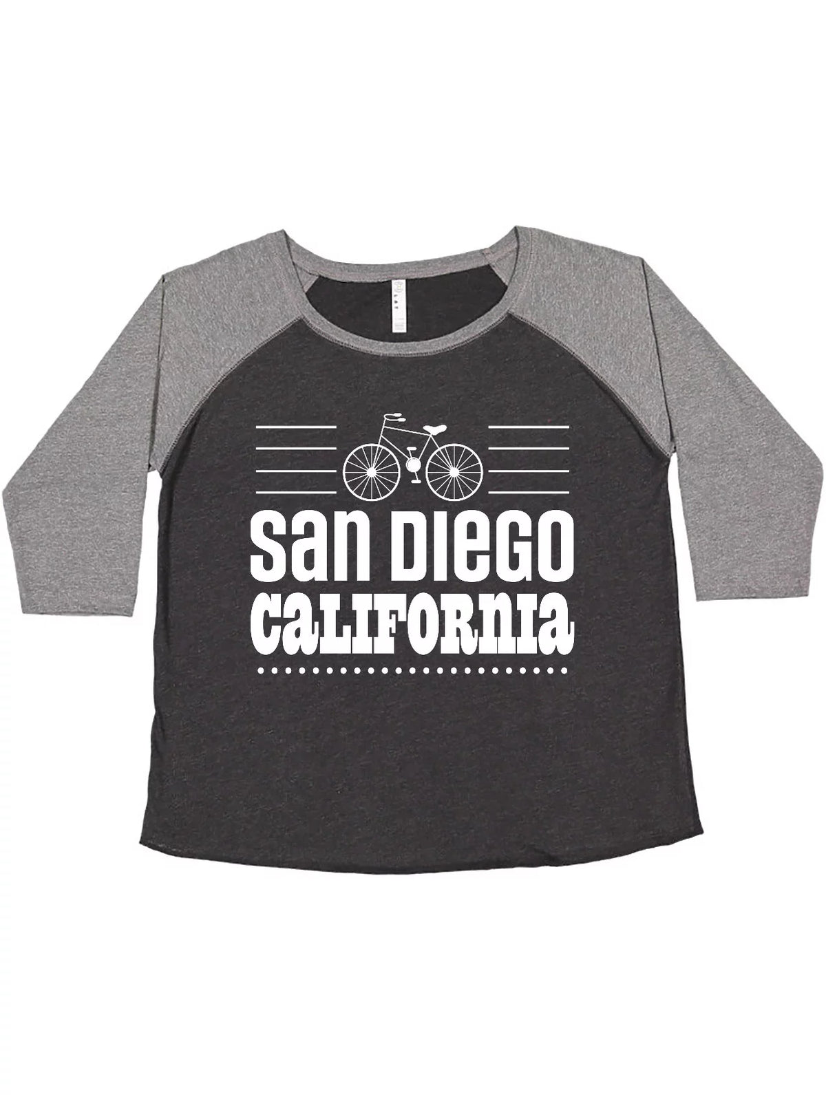 San Diego California Biking Green Women's Plus Size T-Shirt S3436